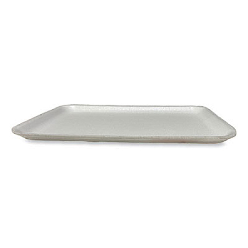 GEN Meat Trays, 13.81 x 9.25 x 0.71, White, Foam, 100/Carton (1014WH)