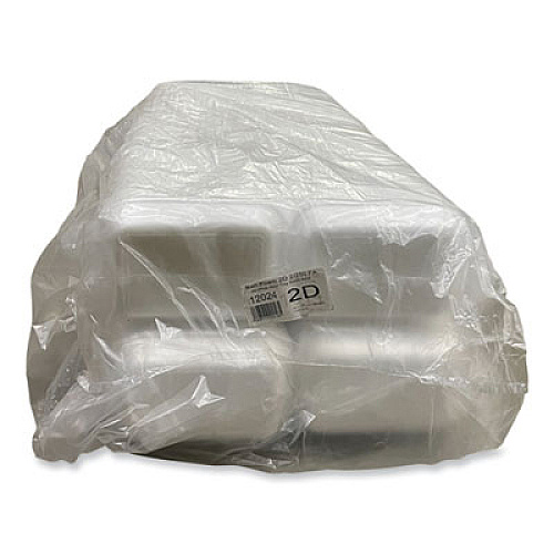 GEN Meat Trays, #2D, 8.56 x 6.1 x 1.2, White, Foam, 500/Carton (2DWH)