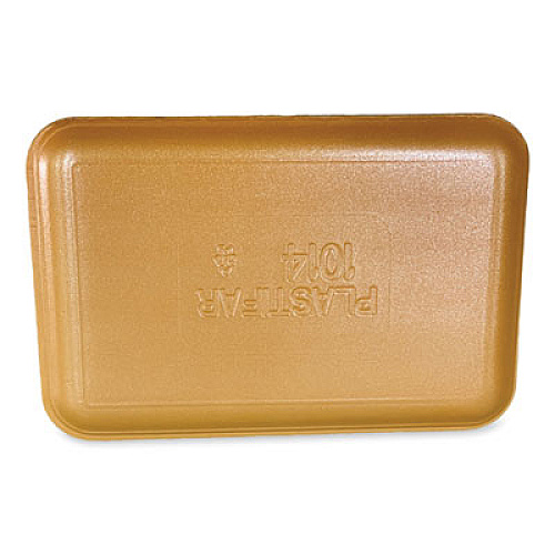 GEN Meat Trays, 13.81 x 9.25 x 2.7, Yellow, Foam, 100/Carton (1014YEL)