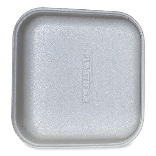 GEN Meat Trays, #1, 5.38 x 5.38 x 1.07, White, Foam, 500/Carton (1WH)