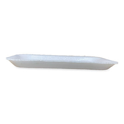 GEN Meat Trays, #2S, 8.5 x 6 x 0.7, White, Foam, 500/Carton (2SWH)