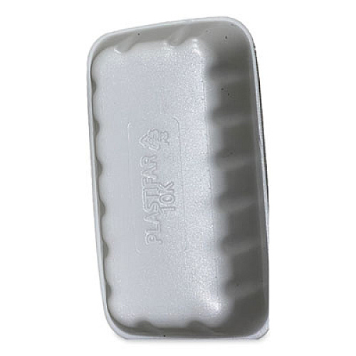 GEN Meat Trays, #10K, 10.75 x 5.95 x 1.87, White, Foam, 250/Carton (10KWH)