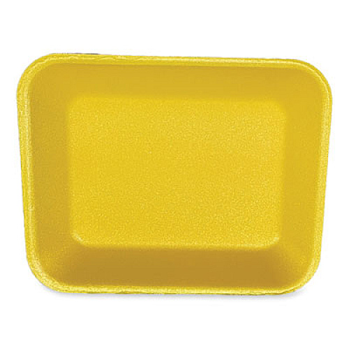 GEN Meat Trays, #8P, 10.8 x 8.82 x 1.5, Yellow, Foam, 200/Carton (8PYEL)