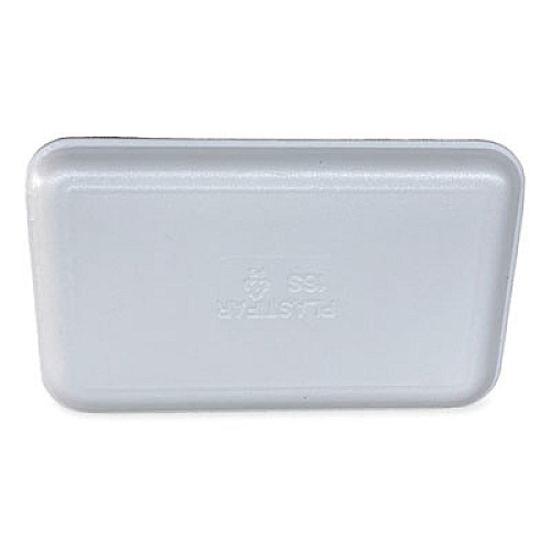 GEN Meat Trays, #16S, 11.63 x 7.25 x 0.54, White, Foam, 250/Carton (16SWH)
