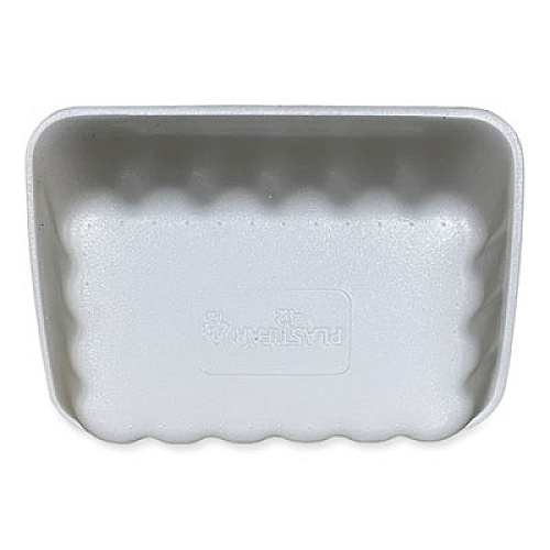 GEN Meat Trays, #42K, 8.75 x 6.32 x 2.25, White, Foam, 252/Carton (42WH)