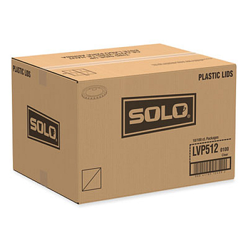SOLO Polypropylene Vented Food Container Lids for 12 oz Food Containers, Clear, Plastic, 1,000/Carton (LVP5120100)
