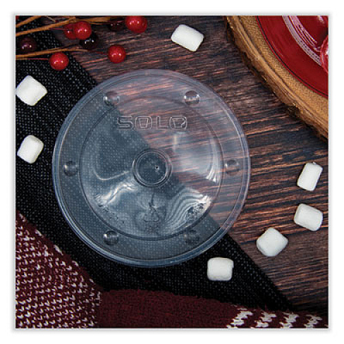 SOLO Polypropylene Vented Food Container Lids for 12 oz Food Containers, Clear, Plastic, 1,000/Carton (LVP5120100)