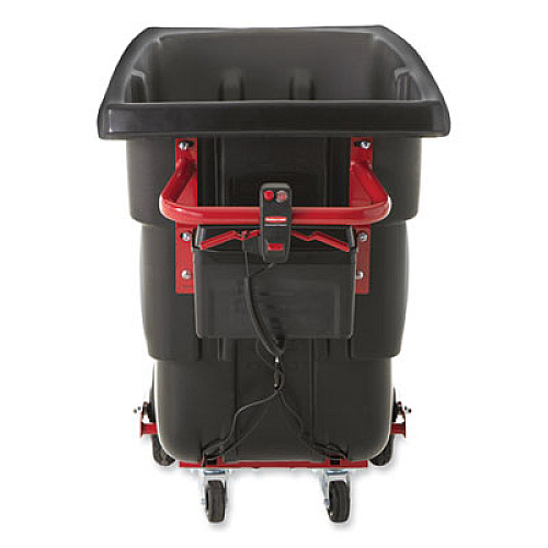 Rubbermaid Commercial 0.5 cu yd Motorized Roto Tilt Truck, 850 lb Capacity, Black (2173519)