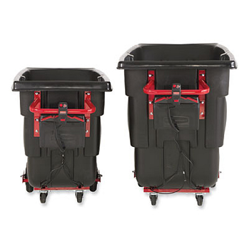 Rubbermaid Commercial 1 cu yd Motorized Roto Tilt Truck, 1,000 lb Capacity, Black (2173662)
