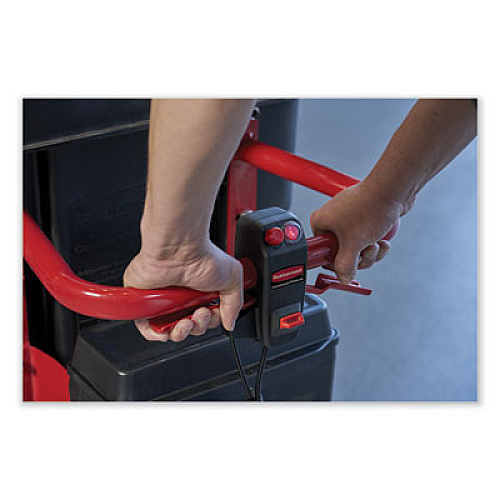 Rubbermaid Commercial 1 cu yd Motorized Roto Tilt Truck, 1,000 lb Capacity, Black (2173662)
