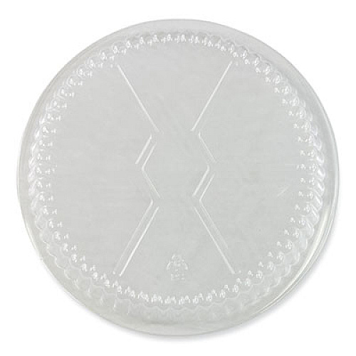 Boardwalk Round Aluminum To-Go Container Lids, Dome Lid, 7" Diameter, Clear, Plastic, 500/Carton (ROUND7CLID)