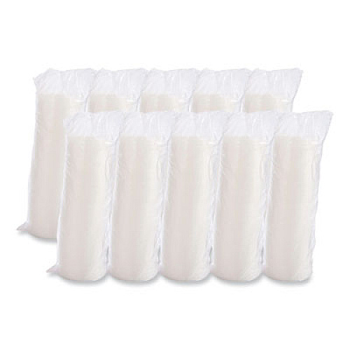 Dart Cold Cup Lids, Fits 8 oz to 32 oz Cold Cups/Containers, Plastic, Translucent, 100/Sleeve, 10 Sleeves/Carton (20SL)