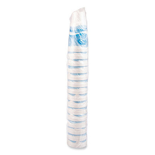 Dart Horizon Hot/Cold Foam Drinking Cups, 44 oz, White/Ocean Blue, 15/Bag, 20 Bags/Carton (44AJ32H)