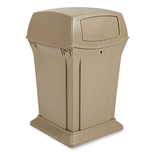 Rubbermaid Commercial Ranger Fire-Safe Container, 35 gal, Structural Foam, Beige (843088BG)