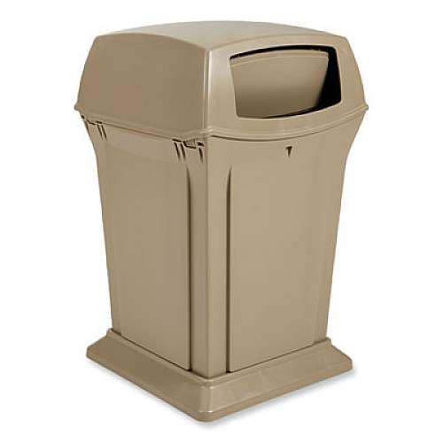 Rubbermaid Commercial Ranger Fire-Safe Container, 35 gal, Structural Foam, Beige (843088BG)