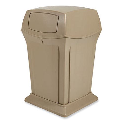 Rubbermaid Commercial Ranger Fire-Safe Container, 35 gal, Structural Foam, Beige (843088BG)