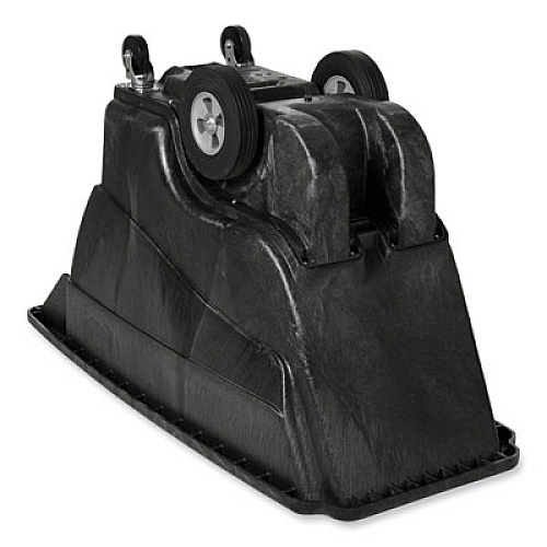 Rubbermaid Commercial 0.5 cu yd Structural Foam Tilt Truck, Standard Duty, 850 lb Capacity, Black (9T14BLA)