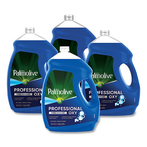 Palmolive Professional Oxy Power Degreaser Liquid Dish Soap, Fresh Scent, 145 oz Bottle, 4/Carton (61034143CT)