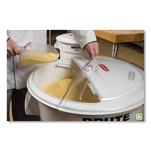 Rubbermaid Commercial ProSave Sliding Lid Conversion Kit for Brute Containers, 23.5" Diameter x 5.25" h, White, Plastic (FG9G7800WHT)