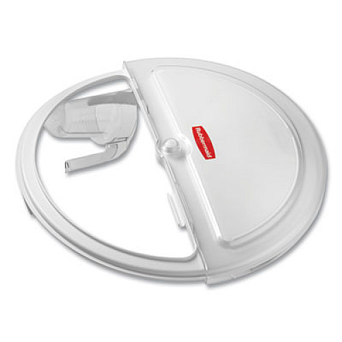 Rubbermaid Commercial ProSave Sliding Lid Conversion Kit for Brute Containers, 23.5" Diameter x 5.25" h, White, Plastic (FG9G7800WHT)
