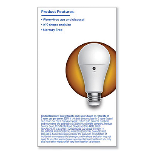 GE Classic LED SW Non-Dim A19 Light Bulb, 3-Way: 6 W - 12 W - 17 W, Soft White (93130566)