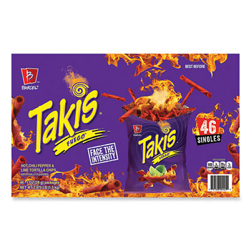 Takis Fuego, 1 oz Bags, 46 Bags/Carton (22002045)