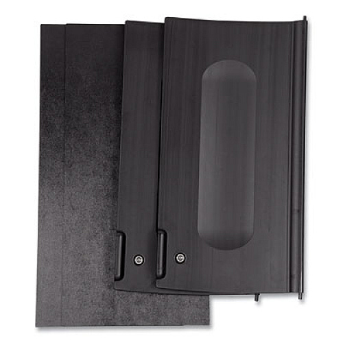 Rubbermaid Commercial Executive Janitorial Cleaning Cart Locking Cabinet Door Kit, Black (1995833)