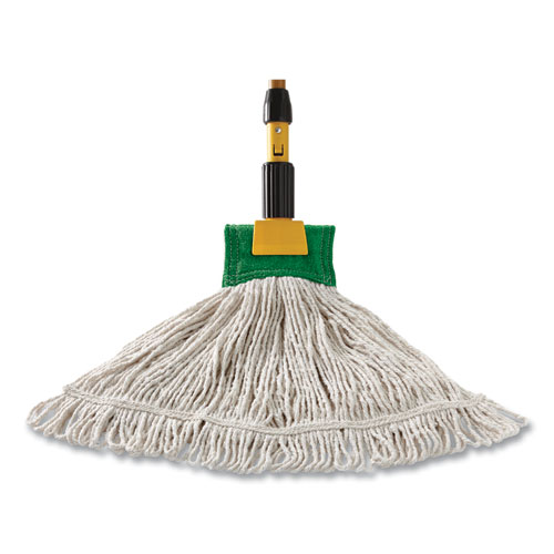 Web Foot BLEND SHRINKLESS Mop Head, Cotton/Synthetic, Small, Blue, 6/Carton (FGA25106BL00)