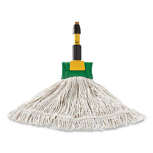 Rubbermaid Commercial Super Stitch Blend Mop Head,  Cotton/Synthetic, Large, White, 6/Carton (D213WHI)