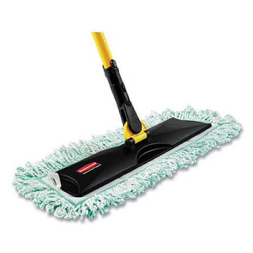 Rubbermaid Commercial HYGEN HYGEN Dry Dusting Mop Heads with Fringe, 36", Microfiber, Green (Q438)