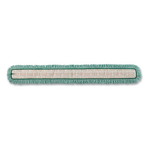 Rubbermaid Commercial HYGEN HYGEN Dry Dusting Mop Heads with Fringe, 36", Microfiber, Green (Q438)