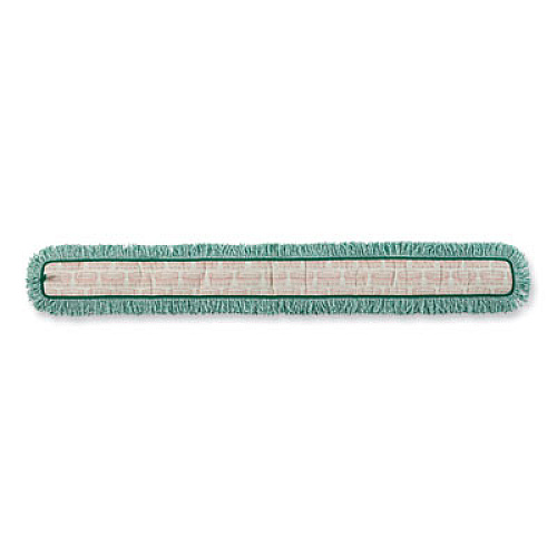 Rubbermaid Commercial HYGEN HYGEN Dust Mop Heads With Fringe, Green, 48", Microfiber (Q449)