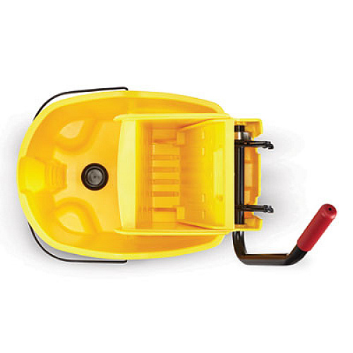 Rubbermaid Commercial WaveBrake 2.0 Bucket/Wringer Combos, Side-Press, 44 qt, Plastic, Yellow (FG618688YEL)