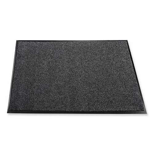 Crown EcoStep Wiper Mat, Rectangular, Charcoal Gray Cut Pile Surface, 24" x 36" (ET0023CH)