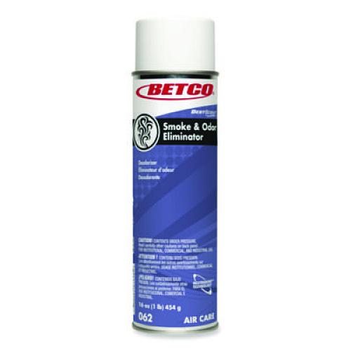 Betco BestScent Smoke and Odor Eliminator Aerosol, Fruit/Floral Scent, 16 oz Aerosol Can, 12/Carton (622300)