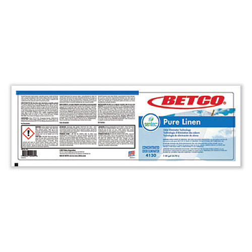Betco SenTec Pure Linen Concentrate Odor Eliminator, Pure Linen Scent, 2 L Bottle, 2/Carton (4130B200)
