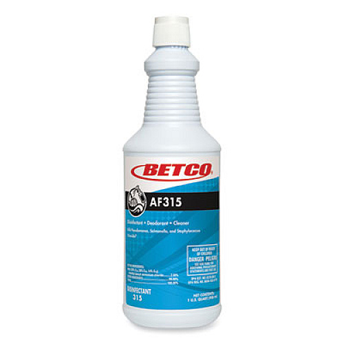 Betco AF315 Disinfectant Cleaner, Citrus Floral Scent, 32 oz Bottle, 12/Carton (3151200CT)