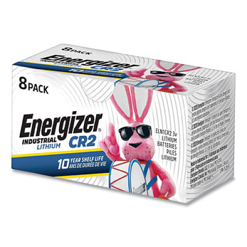 Energizer Industrial Lithium CR2 Photo Battery, 3 V, 8/Pack (ELN1CR28)