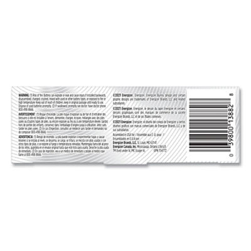 Energizer Industrial Lithium CR123 Photo Battery, 3 V, 12/Pack (ELN12312)
