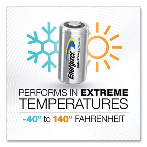 Energizer Industrial Lithium CR123 Photo Battery, 3 V, 12/Pack (ELN12312)