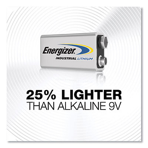 Energizer Industrial Lithium 9V Battery, 9 V, 12/Box (LN522)