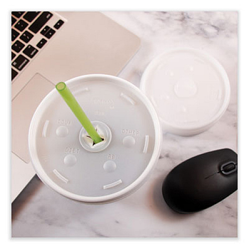 Dart Lids for Foam Cups and Containers, Fits 32 oz/44 oz/60 oz Hot Cups, Plastic, Translucent, 1,000/Carton (32SL1)
