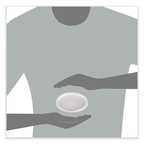 Dart Plastic Lids for Foam Cups, Bowls and Containers, Vented, Fits 12 oz to 60 oz, Translucent, 100/Pack, 10 Packs/Carton (32JLR)