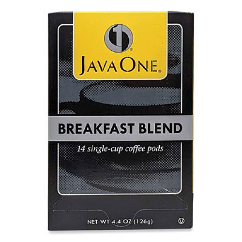 Java One Coffee Pods, Breakfast Blend, Single Cup, 14/Box (30220)