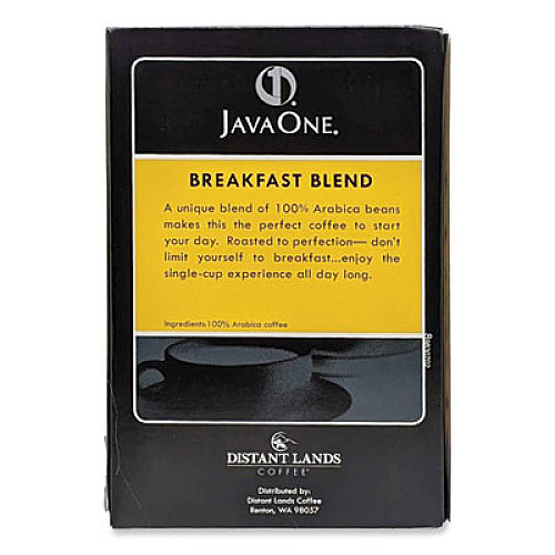 Java One Coffee Pods, Breakfast Blend, Single Cup, 14/Box (30220)