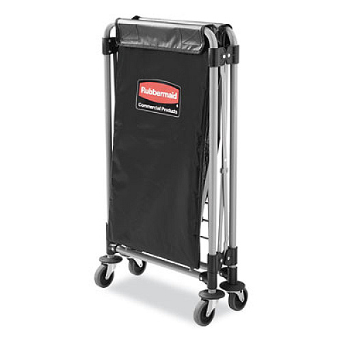 Replacement X-Cart Bag for Rubbermaid Commercial 1881750, Black, 2/Carton (1881783CT)