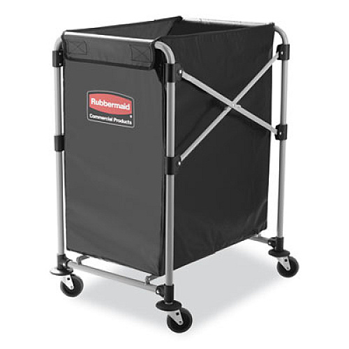 Replacement X-Cart Bag for Rubbermaid Commercial 1881750, Black, 2/Carton (1881783CT)