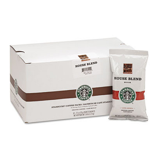 Starbucks Coffee, Regular House Blend, 2.5oz Packet, 18/box (11018190)
