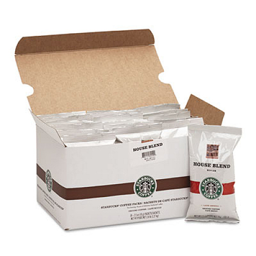 Starbucks Coffee, Regular House Blend, 2.5oz Packet, 18/box (11018190)