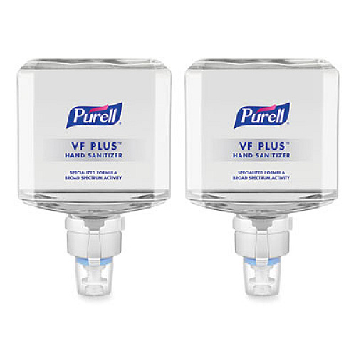 PURELL VF PLUS Hand Sanitizer Gel, 1,200 mL Refill Bottle, Fragrance-Free, For ES8 Dispensers, 2/Carton (709902CT)